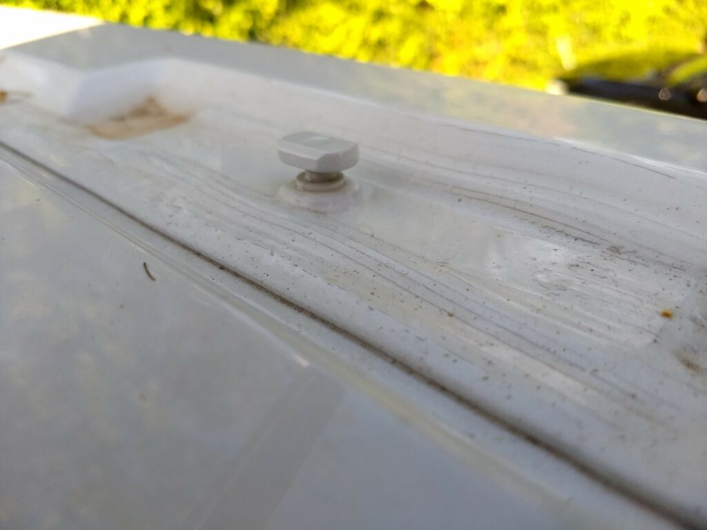 Mushroom shaped mounting point